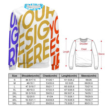Charger l'image dans la galerie, Sweat shirt Pull-over sans poche homme personnalisé avec photo logo texte motif (impression des multi-images)