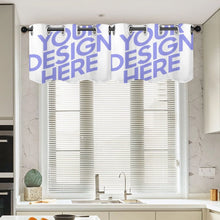 Charger l'image dans la galerie, Deux mêmes pièces décor rideau salon chambre occultant personnalisé avec photo logo texte motif