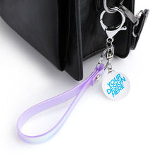 Charger l'image dans la galerie, Porte-clés personnalisé avec photo prénom texte (conception recto-verso) pour femme homme