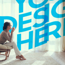 Charger l'image dans la galerie, Rideaux personnalisés en gaze dans le salon