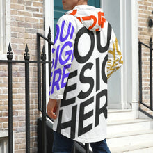 Charger l'image dans la galerie, Impression des multi-images trench-coat long original grande taille homme A677 personnalisé avec photo logo motif texte