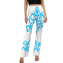 Charger l'image dans la galerie, Pantalon fluide été évasé femme LP personnalisé avec photo motif logo texte (impression d'image unique)