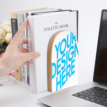 Charger l'image dans la galerie, Personnalisez le support de livre en bois de grande taille 2 pièces / paquet