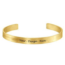 Charger l'image dans la galerie, Bracelets manchette ouvert en argent sterling 925 pour femmes / hommes S0009 gravure personnalisé avec texte prénom
