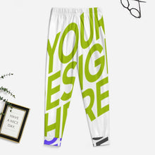 Charger l'image dans la galerie, Pantalon de pyjama pour garçons et filles D29P Pantalon de sommeil doux personnalisé avec photo texte prénom (conception multi-images)