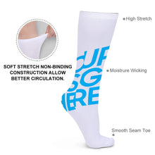 Charger l'image dans la galerie, Chaussettes longues de tendance personnalisées avec photo texte logo motif