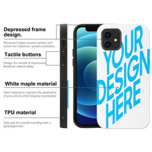 Charger l'image dans la galerie, Coque de téléphone en bois iPhone 12/ 12Pro impression personnalisée avec image logo motif texte