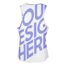 Charger l'image dans la galerie, Haut de sport sans manches pour femmes entraînement de yoga gymnastique course à pied SDS010 personnalisée avec texte motif logo photo (impression complète d'une image)