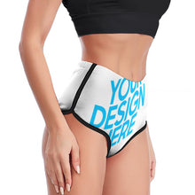 Charger l'image dans la galerie, Short de yoga pour femmes XG002 personnalisé avec vos photos images ou prénom