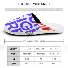 Charger l'image dans la galerie, Pantoufles / chaussons maison en coton pour femmes personnalisées avec photo texte (impression complète)