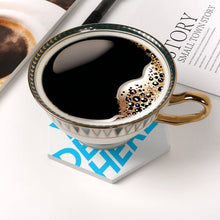 Charger l'image dans la galerie, Dessous de verre en céramique / Sous-verres hexagonaux 4 / 6 pièces personnalisé avec photo logo texte motif