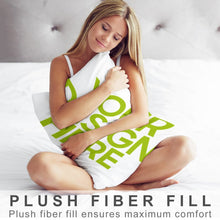 Charger l'image dans la galerie, Taies d'oreiller / Housses de coussin en polyester en forme de longue bande personnalisée avec photo prénom (impression recto-verso)