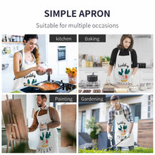 Charger l'image dans la galerie, Tablier de cuisine sans poches pour femme homme personnalisé avec photo motif logo texte