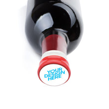 Charger l'image dans la galerie, Bouchon de vin en céramique en liège personnalisé avec photo logo motif texte