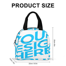 Charger l'image dans la galerie, Sac à lunch étanche isolé portable de grande capacité personnalisé avec photo texte prénom (conception une image)