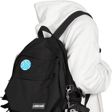 Charger l'image dans la galerie, Badge circle fer blanc personnalisé avec prénom motif texte