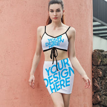 Charger l'image dans la galerie, Ensemble de jupe à cordon coulissant femme moderne Y05 personnalisé avec image logo motif texte