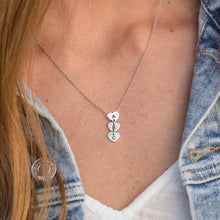 Charger l'image dans la galerie, Collier Pendentif Coeur X0056 en argent sterling 925 pour femme gravure personnalisé avec prénom texte