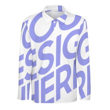 Charger l'image dans la galerie, Polo manche longue sweat shirt homme SDS008 personnalisé avec photo logo texte motif (impression d'image unique)