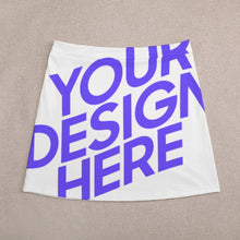 Charger l'image dans la galerie, Mini jupe jupe courte grande taille tendance femme ALQ personnalisée avec motif photo logo texte (impression des multi-images)