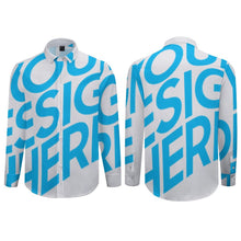 Charger l'image dans la galerie, Chemise à manches longues Homme Originale Grande taille 3M38 personnalisée avec texte photo logo motif (Impression d'image unique)
