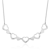 Charger l'image dans la galerie, Collier Elégant Coeurs Multi-Connectés pour Femme X0061 Gravure personnalisé avec Prénom