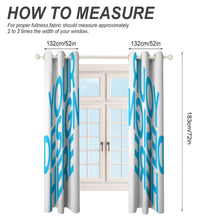 Charger l'image dans la galerie, Rideau perforé design en ligne (deux pièces symétriques) personnalisé avec photo image logo motif texte