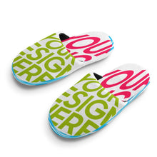 Charger l'image dans la galerie, Chaussons d'intérieur en coton pour enfants tout imprimé, adaptés aux filles et aux garçons personnalisée avec photo motif texte