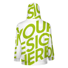 Charger l'image dans la galerie, Sweat zippé à capuche manches longues homme WY14 personnalisé avec texte motif photo (conception une image)