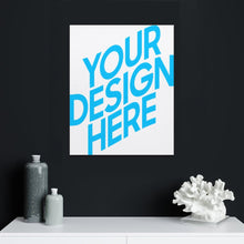 Charger l'image dans la galerie, Tableau suspendu en toile peinture personnalisé avec photo texte motif (version verticale)