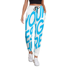 Charger l'image dans la galerie, Pantalon de survêtement sport jogging femme personnalisée avec photo texte motif à impression complète (impression d'image unique)