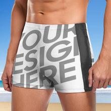 Charger l'image dans la galerie, Slip de bain / Boxer de bain / Caleçon de bain homme DN003 personnalisé avec photo logo motif texte (conception une image)