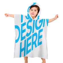 Charger l'image dans la galerie, Serviette de bain pour enfants (avec bonnet) personnalisé avec photo et texte
