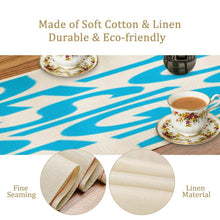 Charger l'image dans la galerie, Chemin de table en lin personnalisé avec photo image logo motif texte