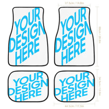 Charger l'image dans la galerie, Tapis de voiture étanche personnalisés en 3D avec photo logo texte ensemble de 4 pièces