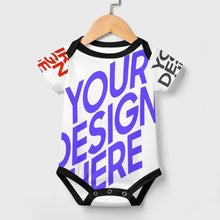 Charger l'image dans la galerie, Combinaison bébé 349P avec boutons body extensible personnalisée avec prénom motif texte (conception multi-images)