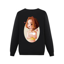 Charger l'image dans la galerie, Sweat shirt pull personnalisé femme avec photo texte (impression sur le dos)