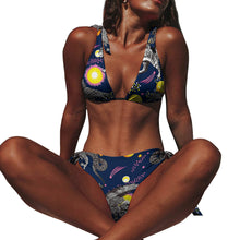 Charger l'image dans la galerie, Bikini triangle ensemble 2 pièces sexy femme BK2106 personnalisé avec photo motif logo texte