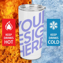 Charger l'image dans la galerie, Tasse de voiture entièrement imprimée en acier inoxydable 304 tasse de voyage avec couvercle personnalisé avec photos motif texte