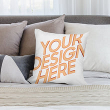 Charger l'image dans la galerie, Taie d'oreiller en peluche imprimé double face, pack de 4 pièces personnalisé avec photo texte prénom