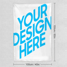 Charger l'image dans la galerie, Tapisserie murale tissu à la mode (version verticale) impression personnalisée avec motif logo texte photo