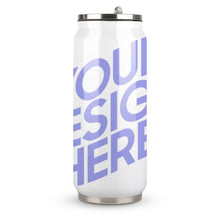 Charger l'image dans la galerie, Bouteille d'eau en Cola / Gobelet à paille personnalisée de plusieurs images avec texte et logo photo