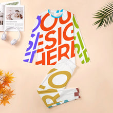 Charger l'image dans la galerie, Pyjama homme à manches longues original grande taille ITZ personnalisé avec photo motif logo texte (impression des multi-images)