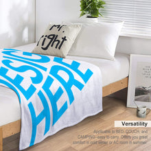 Charger l'image dans la galerie, Couverture en flanelle design unique impression personnalisée avec motif photo logo texte