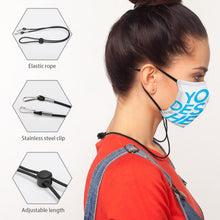 Charger l'image dans la galerie, Masque anti-poussière adulte avec lacets (avec filtre) personnalisé avec prénom logo photo motif texte