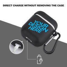 Charger l'image dans la galerie, Étui / Coque de protection AirPods bluetooth Apple personnalisé avec photo texte motif logo