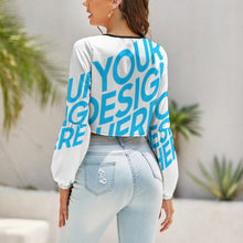 Charger l'image dans la galerie, Manche longue Knotted chemise NZ131 femme personnalisé avec photo logo et texte