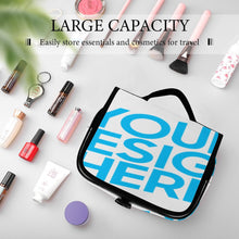 Charger l'image dans la galerie, Trousse de toilette suspendue avec crochet en S et poignée trousse de toilette entièrement imprimée personnalisé avec photo texte prénom