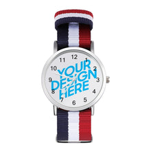 Charger l'image dans la galerie, Montre Bracelet tissée avec échelle personnalisée avec photo texte prénom