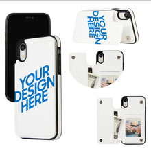 Charger l'image dans la galerie, Coque en cuir à rabat Apple Iphone XR impression personnalisé avec logo photo motif texte